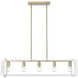 Camden 5 Light 41.13 inch Brushed Champagne Bronze Linear Pendant Ceiling Light